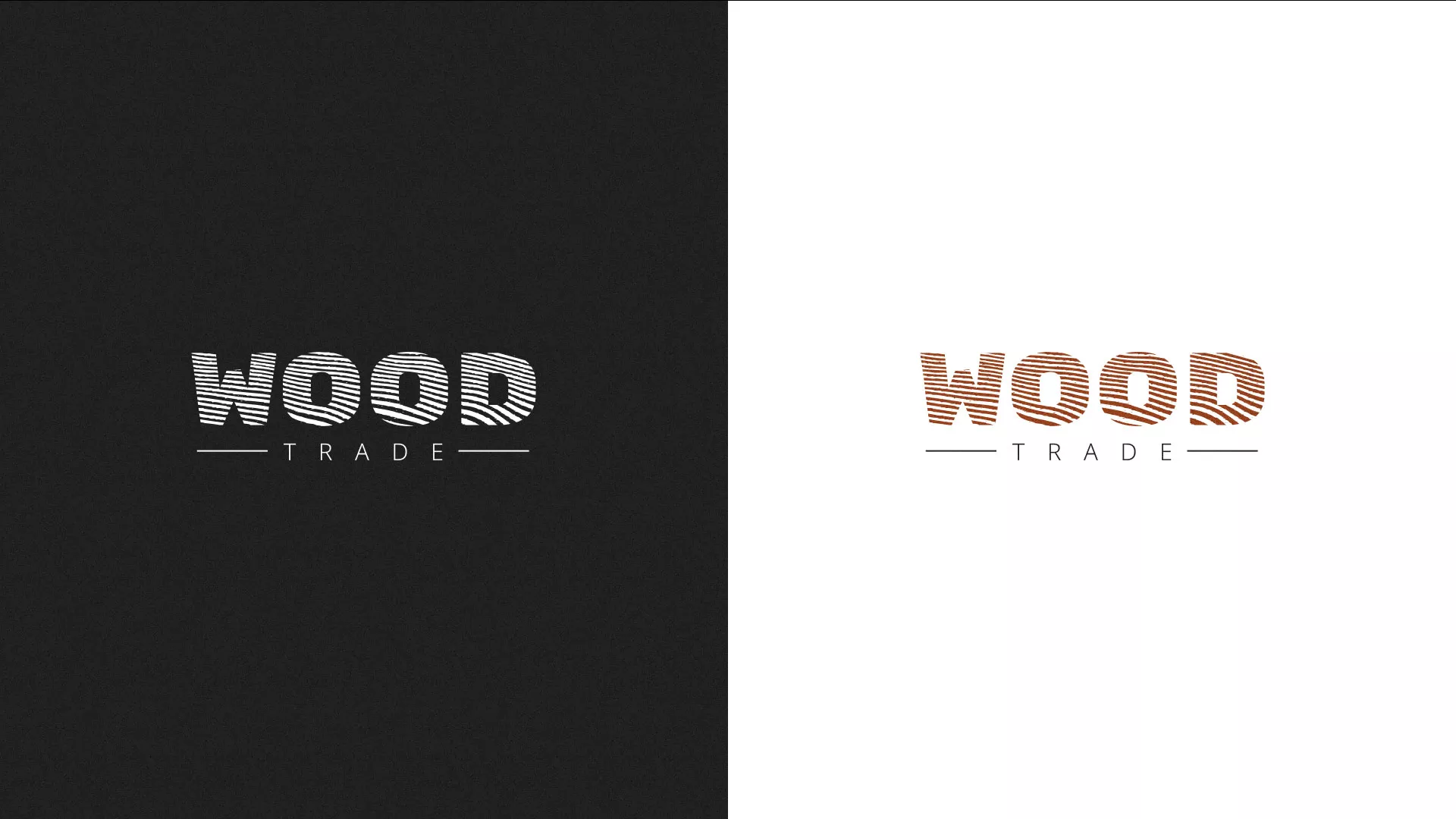 Разработка логотипа для компании «Wood Trade» в Рошале