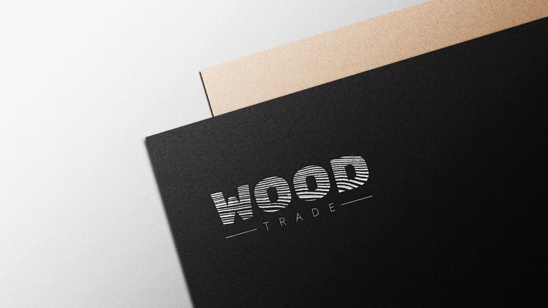 Разработка логотипа для компании «Wood Trade» в Рошале