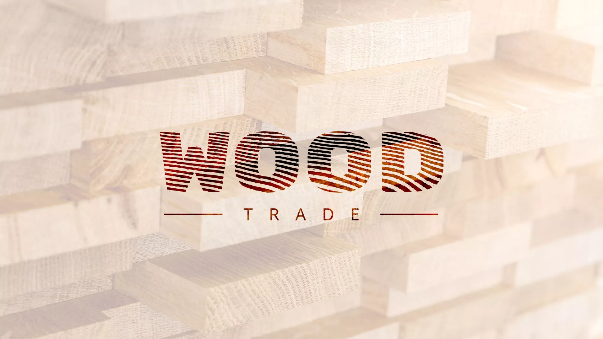 Разработка логотипа для компании «Wood Trade» в Рошале